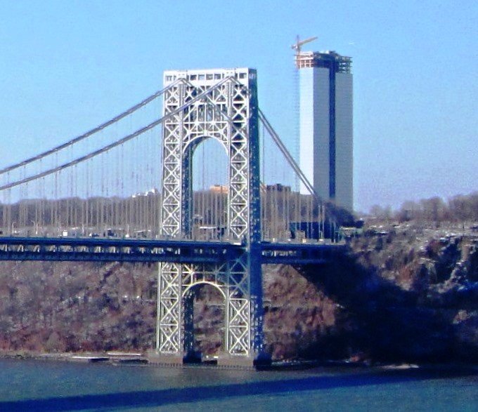 Bridge Plaza, NJ - File:2013 George Washington Bridge New Jersey side from 187th Street and  Chitte